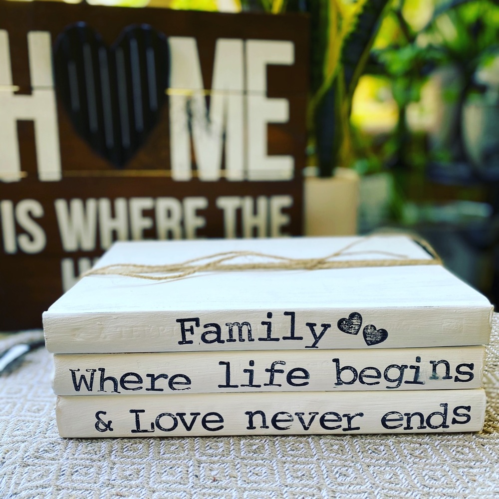 Personalized stamped stack books
